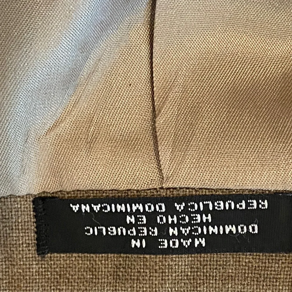 Stafford Blazer Jacket Mens 40S Brown Worsted Wool Blend Two Button Professional